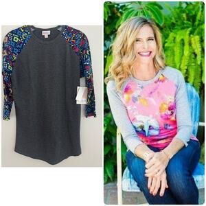 Lularoe Randy in a Mosaic Print/Grey